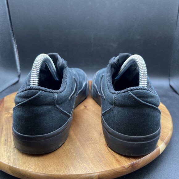Nike Men’s Size 8 SB Charge Canvas Skateboard Sneakers CD6279-001 Triple Black main image 7